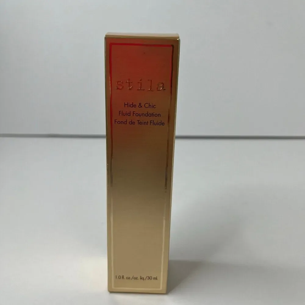 New Stila Hide & Chic Fluid Foundation Cosmetic Makeup, Deep 2